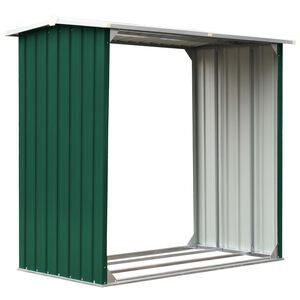 vidaXL Capannone in Acciaio Zincato 172x91x154 cm Verde