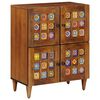 vidaXL Credenza con porta Noce 60 x 33 x 75 cm Legno di mango massello