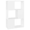 vidaXL Libreria/Divisorio Bianco 60x24x96 cm in Legno Multistrato