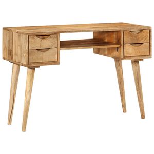 vidaXL Scrivania con Cassetti 110x47x76 cm in Legno Massello di Mango