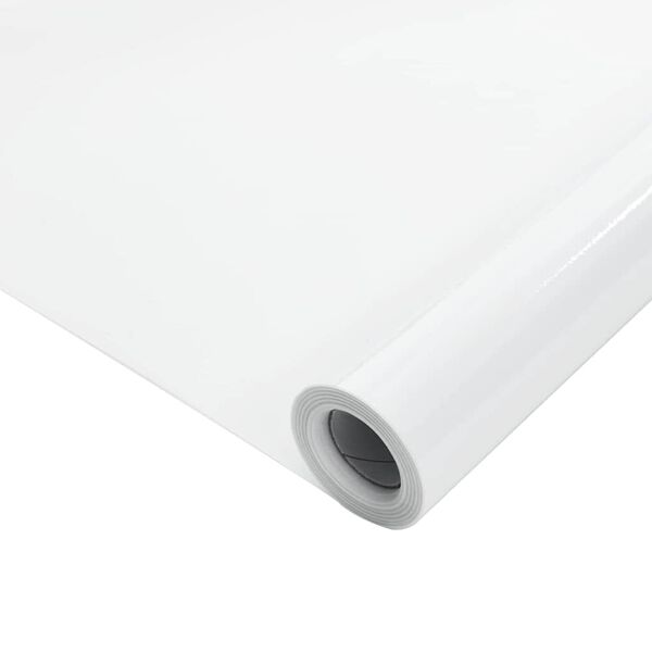 vidaXL Pellicola Statica Smerigliata Bianco 45x500 cm PVC