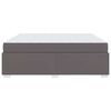 vidaXL Struttura del letto con materasso Grigio 180 x 200 cm Tessuto