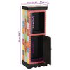 vidaXL Comò Multicolore 30 x 30 x 90 cm Legno massello di mango