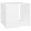vidaXL Tavolino Bianco 50x50x45 cm in Legno Multistrato