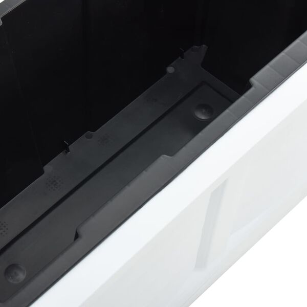 vidaXL Fioriera Bianca 80x42,5x42 cm PP