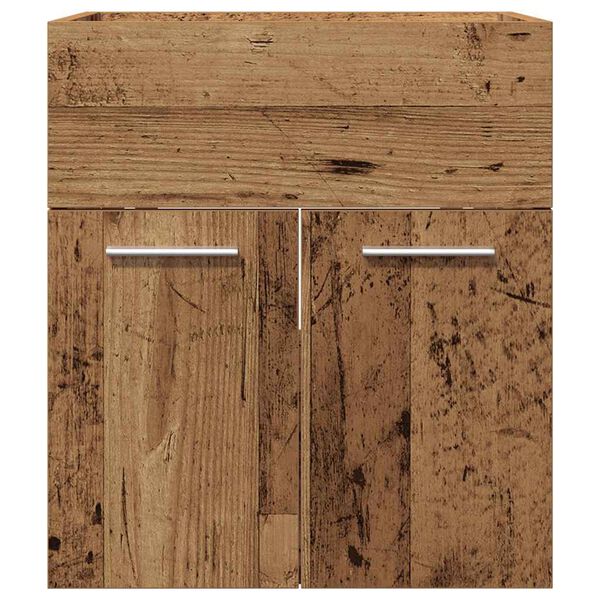 vidaXL Mobile da Bagno Legno Antico 41x38,5x46 cm in Truciolato