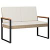vidaXL Panchina da esterno 2 -Seater 107 x 61 x 80 cm polyrattan