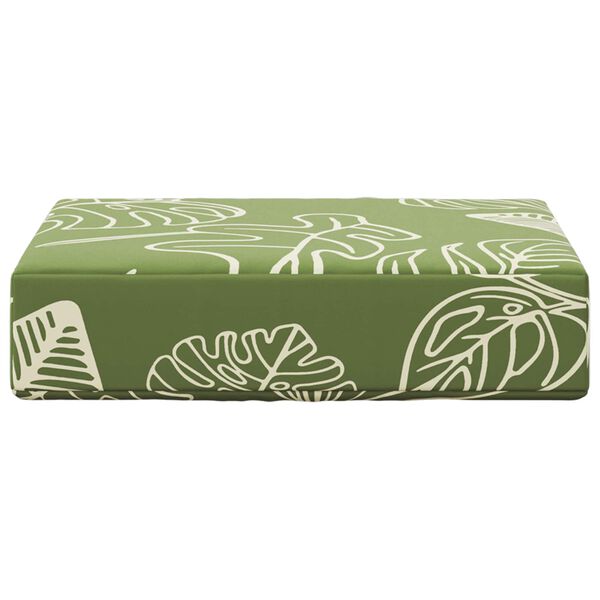 vidaXL Cuscino da Sedia Esterno Fogliame Verde 40 x 40 x 8 cm