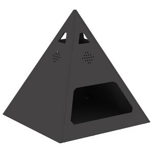 vidaXL Braciere Nero 50 x 50 x 51 cm acciaio corten