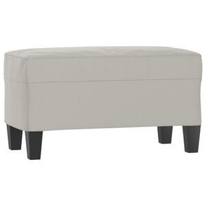 vidaXL Panca Grigio Chiaro 70x35x41 cm in Microfibra