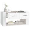 vidaXL Tavolino da Salotto Bianco 80x50x40 cm in Legno Multistrato
