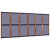 vidaXL Divisorio a 6 Pannelli Blu Scuro 420x180 cm