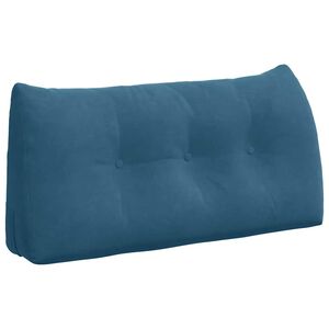 vidaXL Cuscino per Schiena Blu 100 x 24 x 50 cm Velluto