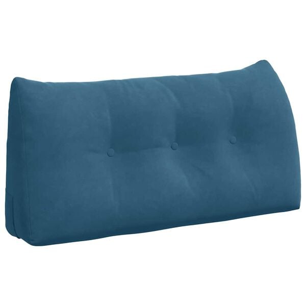 vidaXL Cuscino per Schiena Blu 100 x 24 x 50 cm Velluto