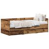 vidaXL Struttura di daybed con cassetti Legno vecchio 90 x 200 cm