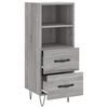 vidaXL Credenza Grigio Sonoma 34,5x34x90 cm in Legno Multistrato