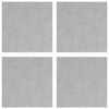 vidaXL Gradini per Scale 4 pz 40 x 40 cm Argento Alluminio Quadrato