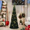 vidaXL Albero di Natale Artificiale Apribile Preilluminato Verde 180cm