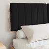 vidaXL Letto con Testiera Rivestita Nero 140 x 190 cm Pino massello