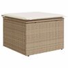 vidaXL Set Divani da Giardino 7 pz con Cuscini Beige Polyrattan Acacia