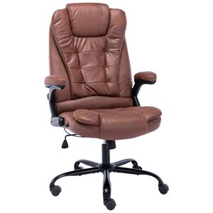 vidaXL Sedia da Ufficio Marrone Chiaro in Scamosciato