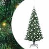 vidaXL Albero di Natale artificiale con luci integrate Verde 120 cm