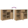 vidaXL Credenza con Cassetto Rovere Artigianale 101x35x76cm Truciolato