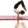 vidaXL Tappetino Ginnastica Gonfiabile con Pompa 400x100x10cm PVC Rosa
