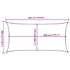 vidaXL Vela Parasole 160 g/m&sup2; Rettangolare Grigio Chiaro 3x5 m in HDPE