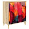 vidaXL Cassettiera HEESCH Stampa a blocchi di colore 66 x 36,5 x 75 cm