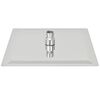 vidaXL Soffione per Doccia a Pioggia 2pz Acciaio Inossidabile 25x25 cm