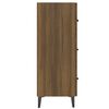 vidaXL Credenza Rovere Marrone 69,5x34x90 cm in Legno Multistrato