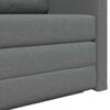 vidaXL Divano Letto Pieghevole Grigio scuro 124 x 71 x 78 cm Tessuto