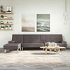 vidaXL Divano Letto a L Grigio 255x140x70 cm in Similpelle