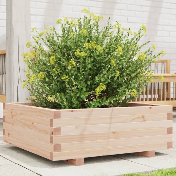 vidaXL Fioriera da Giardino 70x70x26,5 cm in Legno Massello di Pino