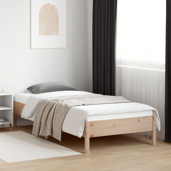 vidaXL Letto senza Materasso 90x200 cm in Legno Massello di Pino