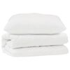vidaXL Set di Piumoni con cuscino 2 pz Bianco Microfibra