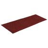 vidaXL Tappetini per scale autoadesivi 15 pz 60x25 cm Bordeaux Rosso Rettangolari