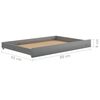 vidaXL Divano Letto con Cassetti 90x200 cm Grigio in Legno di Pino