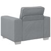 vidaXL Divano 3 pcs Grigio chiaro 219 x 80 x 82 cm Tessuto misto lino