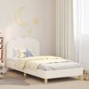 vidaXL Struttura letto bambini con testata Crema 80 x 200 cm