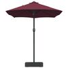 vidaXL Ombrello da giardino Rosso Bordeaux 385 x 209 x 244 cm