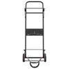 vidaXL Carrello da Sella Pieghevole Nero in Acciaio