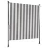 vidaXL Tenda a Rullo Esterna Antracite e Bianco 100 x 270 cm