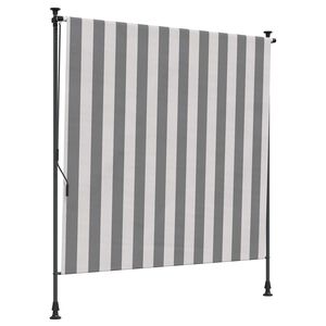 vidaXL Tenda a Rullo Esterna Antracite e Bianco 100 x 270 cm