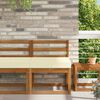 vidaXL Cuscino per divano da esterno Crema 60 x 60 x 8 cm Poliestere