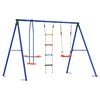 vidaXL Set di Altalene per Esterni Multicolore 263 x 185 x 185 cm