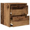 vidaXL Comodino a Muro Legno Antico 38x34x40 cm