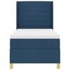 vidaXL Letto a molle con materasso Blu 100 x 200 cm Tessuto