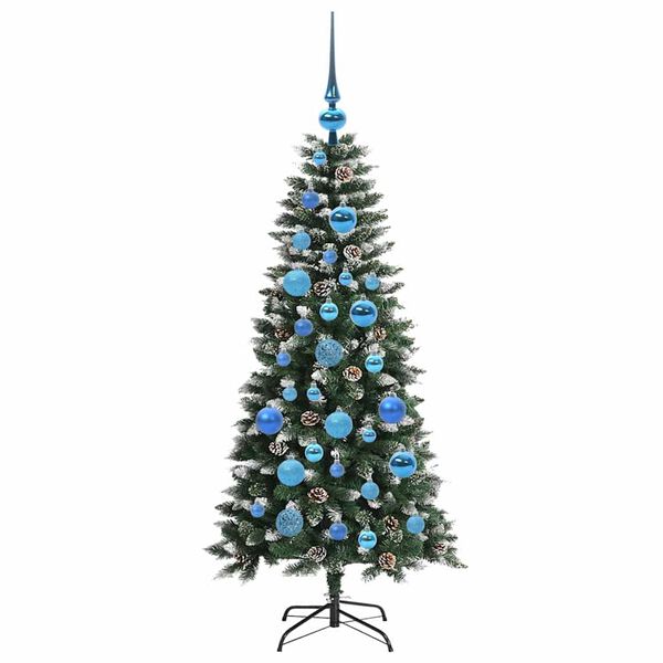 vidaXL Albero di Natale artificiale con 150 LED Verde 50 x 50 x 120 cm